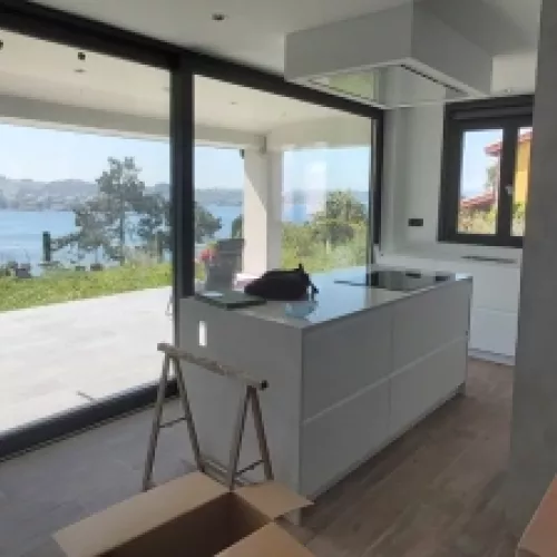 Imagen del proceso de rehabilitación unifamiliar en Oleiros Mera.