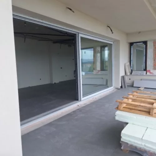 Imagen del proceso de construcción de la Casa frente al mar en Miño.