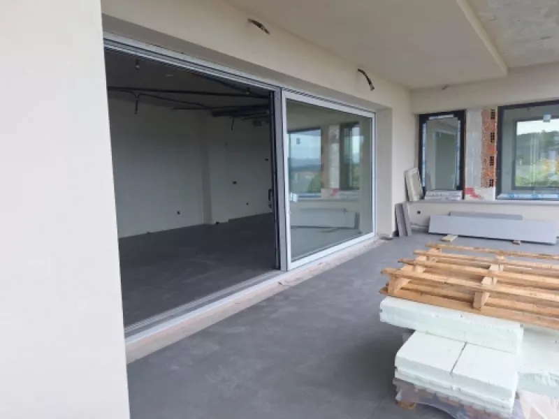 Imagen del proceso de construcción de la Casa frente al mar en Miño.